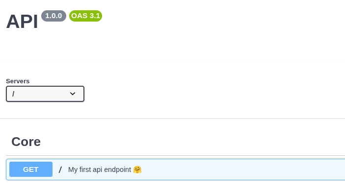 OpenAPI Swagger UI
